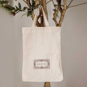 Gucci Canvas Tote Or Dust Bag
